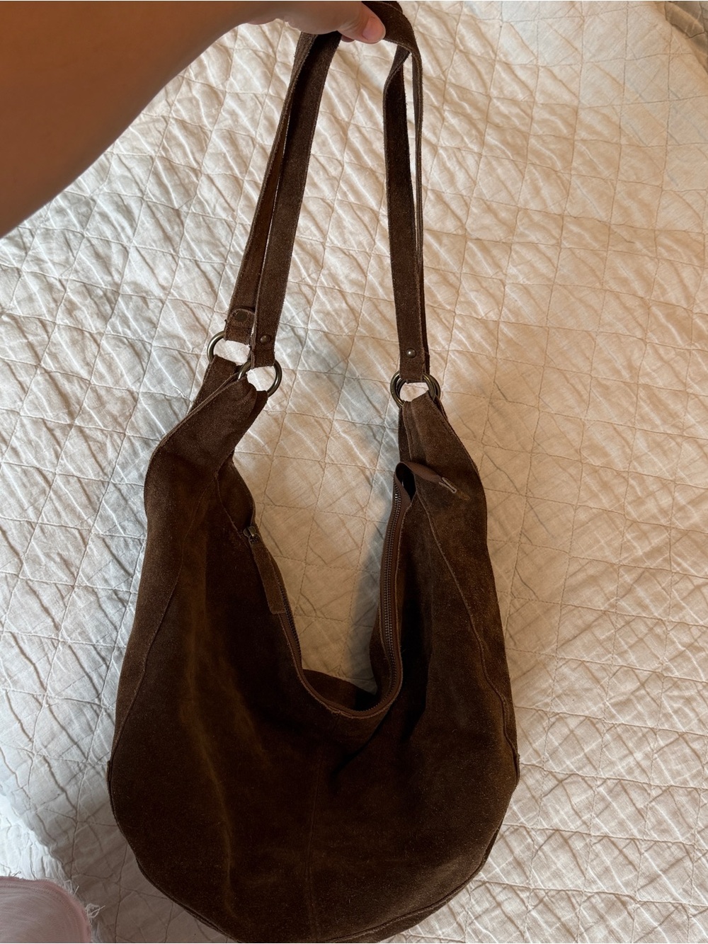 Free People Roma Suede Tote Bag